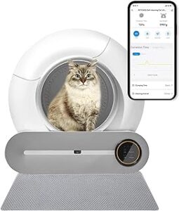 Arenero Gatos Autolimpiable, Bandeja de Arena para Gatos Autolimpieza, Grandes Paletas Automáticas de Inodoro para Gatos con Desodorización, Caja de Arena para Gatos para Varios Gatos
