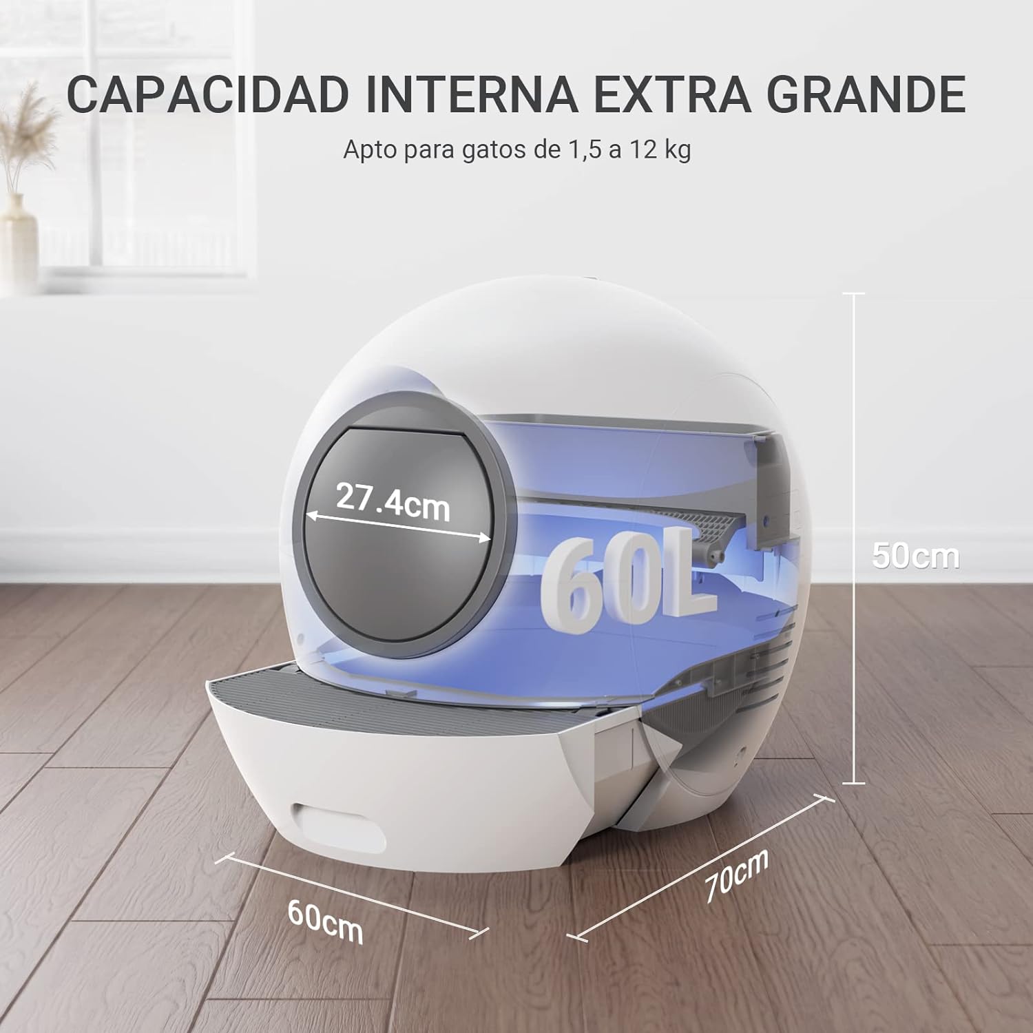 ELS PET Arenero Capacidad