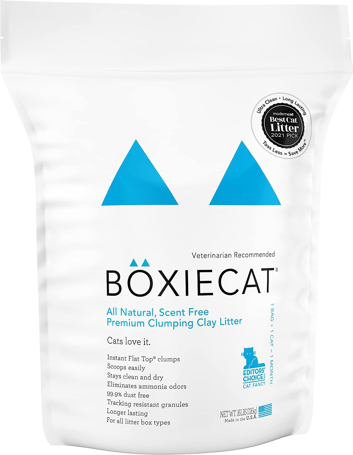 Boxiecat Boxie - Arena aglomerante para gatos sin perfume
